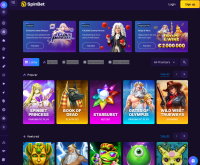 SpinBet Casino skærmbillede